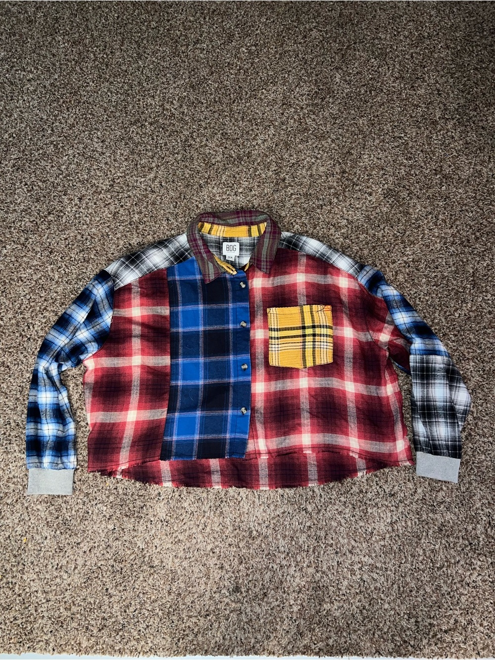 Urban Outfitters BDG Patchwork Flannel